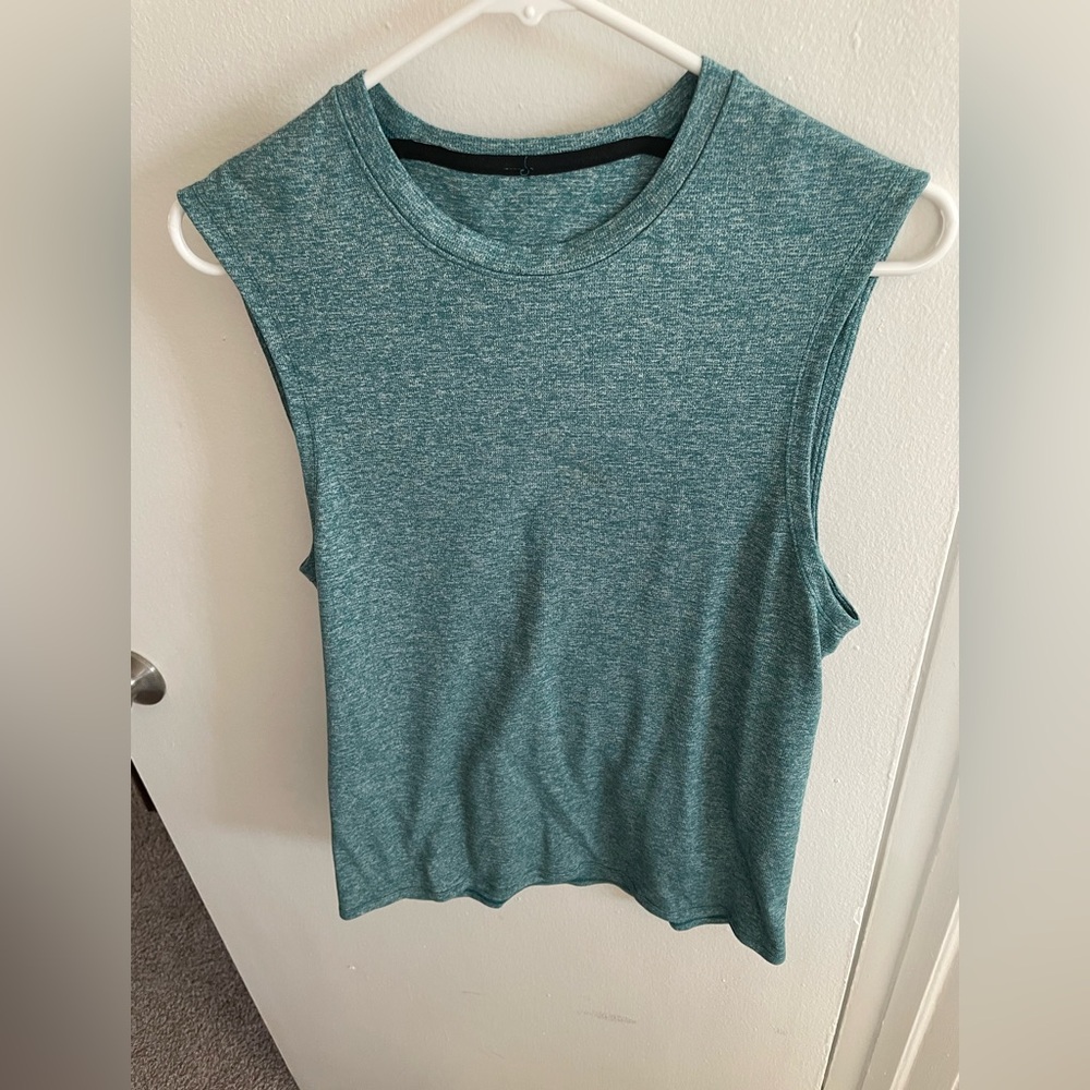 Lulu Lemon men’s tank top. Blue and grey. Size small.